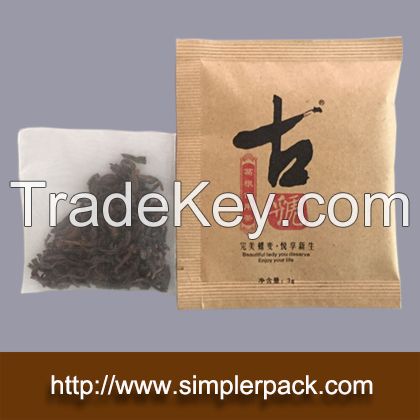 Automatic Flat Nylon Tea Bag Packing Machine with Outer Envelop