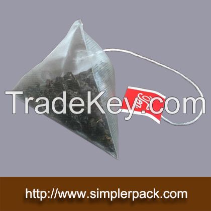 Pyramid Nylon Tea Bag Packing Machine with Thread and Tag