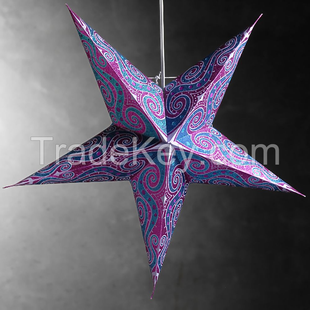 Wholesale Moroccan Handicraft Paper Star Lamp