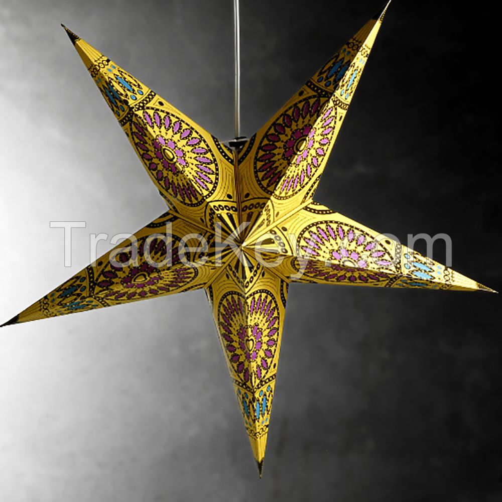 Wholesale Moroccan Handicraft Paper Star Lamp