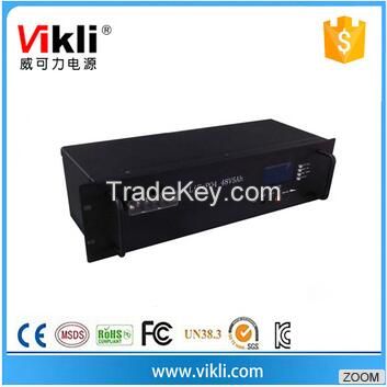 10Ah capacity Li-ion type rechargeable 48V Lithium-ion battery pack