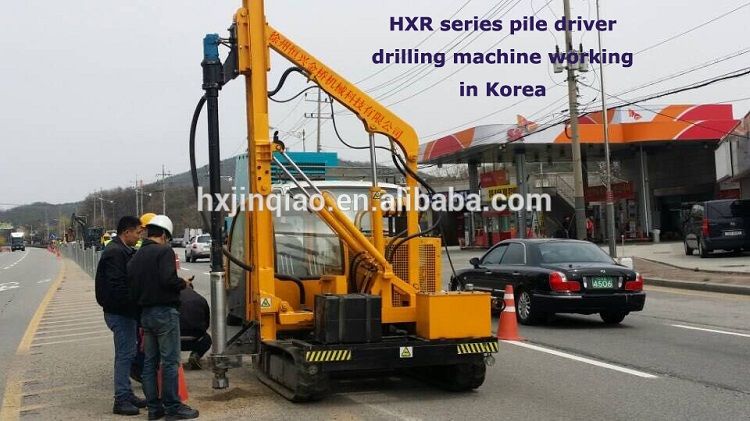 HXR series pre-drilling driven crawler pile driver