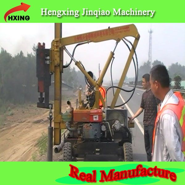 Extracting machine pile driver for ramming and pulling