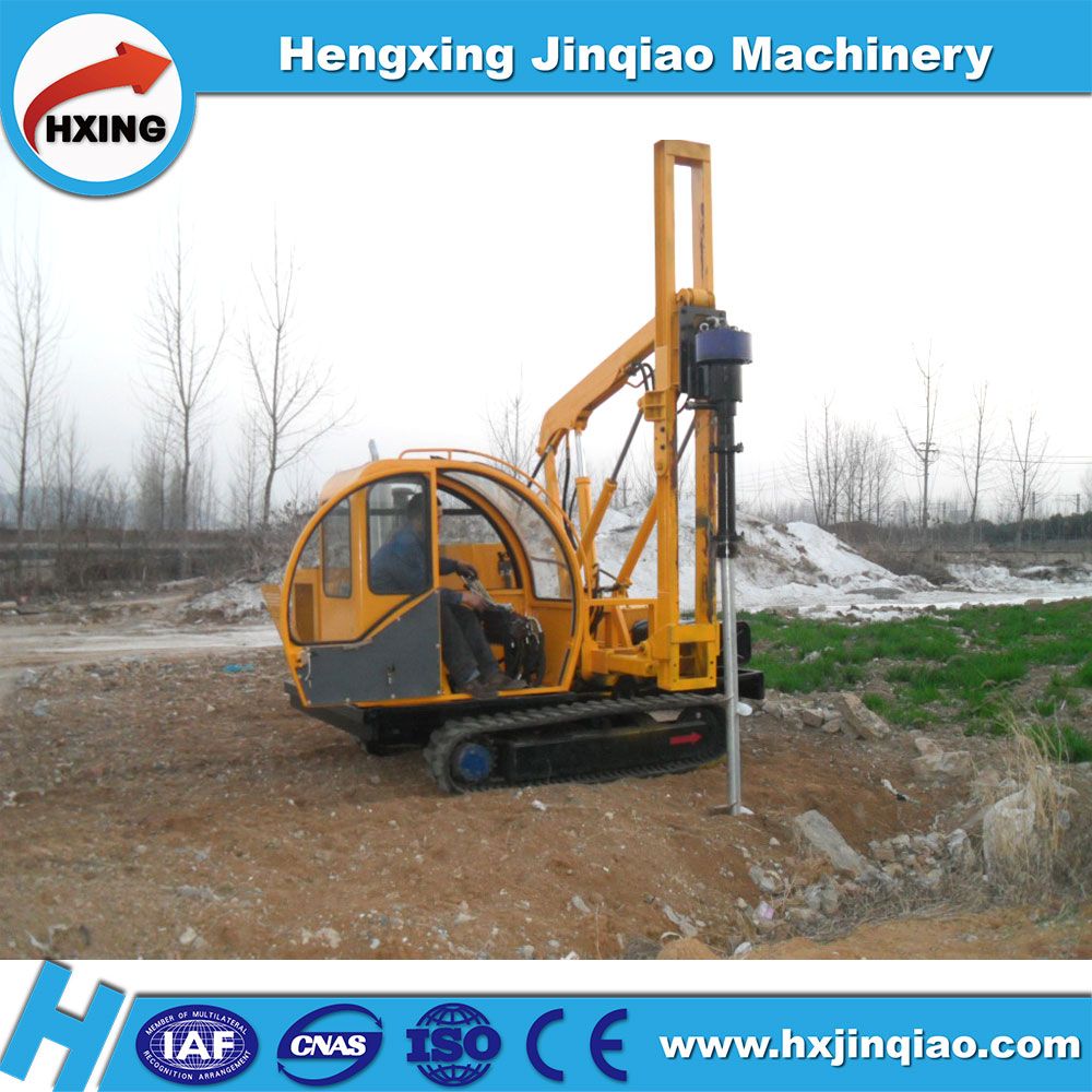 Screw solar pile driver for solar system plant foundation