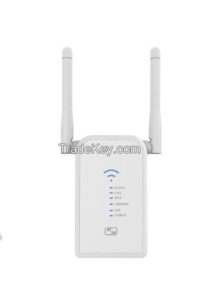 802.11AC 750Mbps WiFi Range Extender /Ap Repeater/ with External WiFi Antenna &Power Management/WiFi Range Extender/WiFi Signal Booster