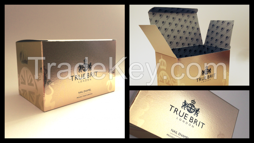 Cardboard packaging for cosmetic or perfume