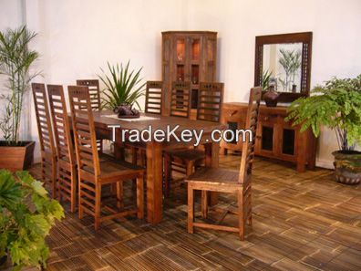 Teak wood furniture dining room set