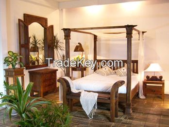Teak wood furniture Bedroom set