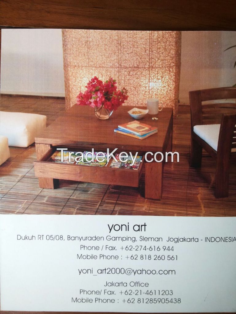 Teak wood furniture living room set