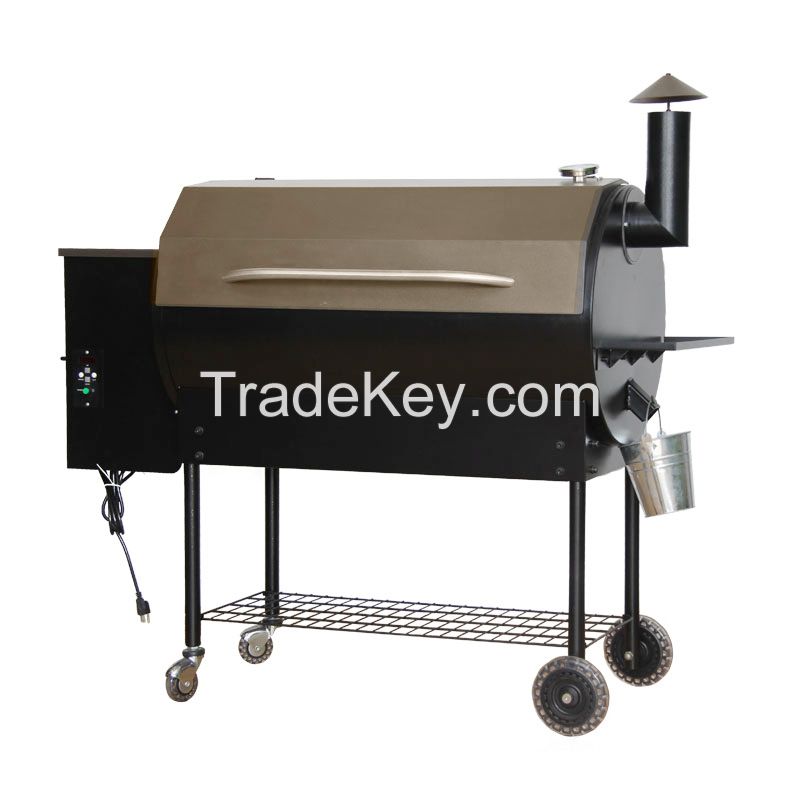 Commercial Wood Pellet Smoke Grill with PID Controller/BBQ-07E