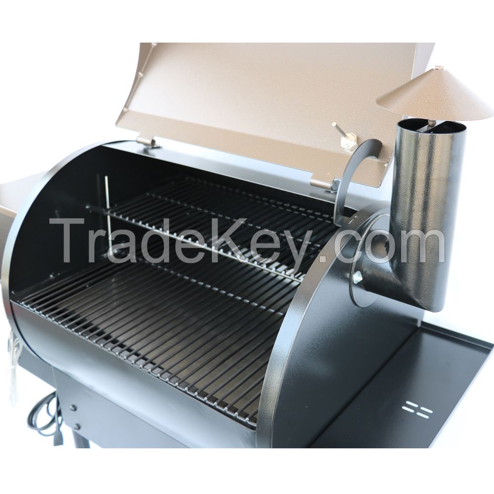 Commercial Wood Pellet Smoke Grill with PID Controller/BBQ-07E