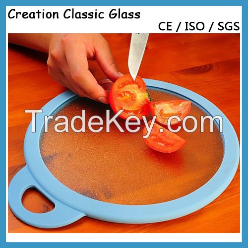2016 New Designed Tempered Glass Cutting Board