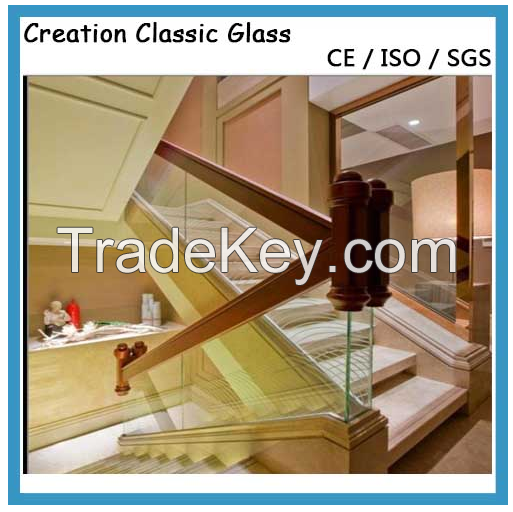 12mm Bent Tempered Glass for Furniture with ISO/Ce/SGS Certificate