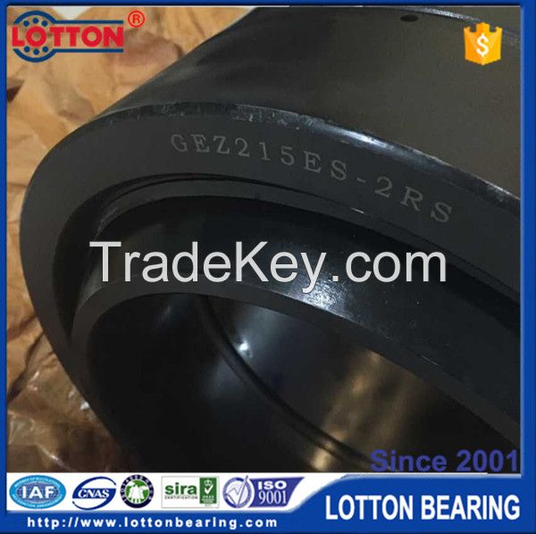 China Supplier Lotton Spherical Plain Bearing GEZ215ES -2 RS joint bearing