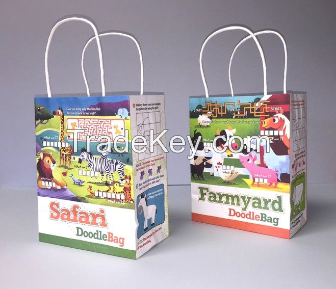 Safari & Farmyard Doodle Bag/Lunch Bag