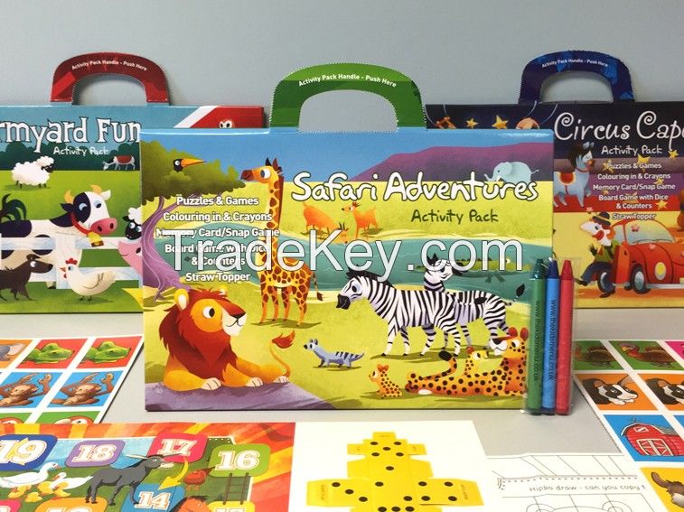 Kids Menu Childrenâs Activity Packs