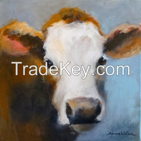 canvas cow