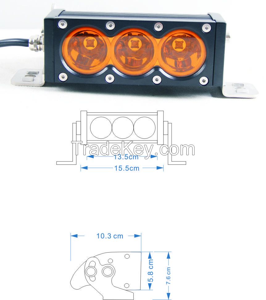 10W CREE LED Light Bars 6000k Single Row 270W LED Light Bar