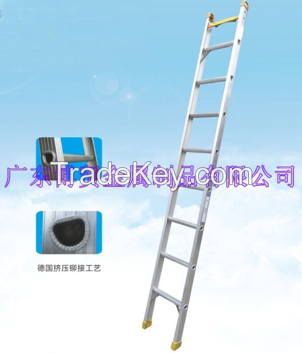 (375LBS) 9.84 FT Aluminum Alloy Single Straight Ladder