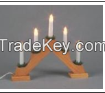 wooden bridge candle light