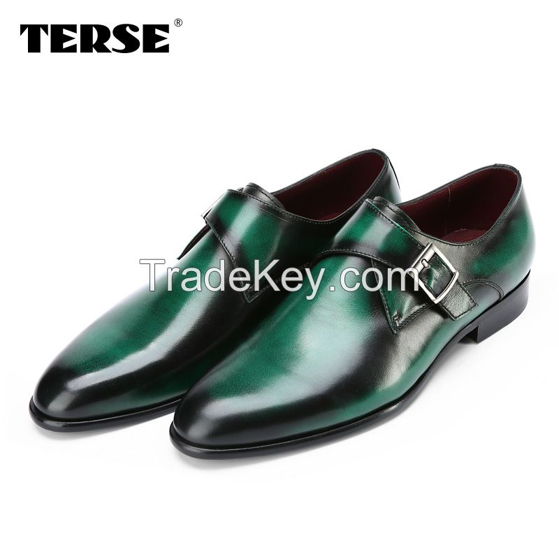 100% Handmade Genuine Leather Business Shoes Men Casual Flat Shose Leather Men Shoes Oxfords Shoes