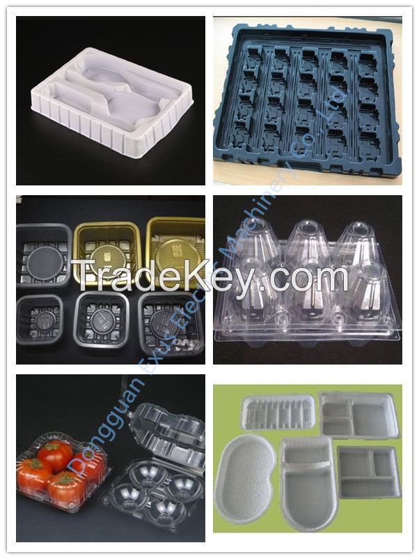 High Speed Automatic Plastic Packaging Tri-Fold Clam Shell/Clam Shell Trays/Stock Clam Shell/Blister Packs Forming Machine 