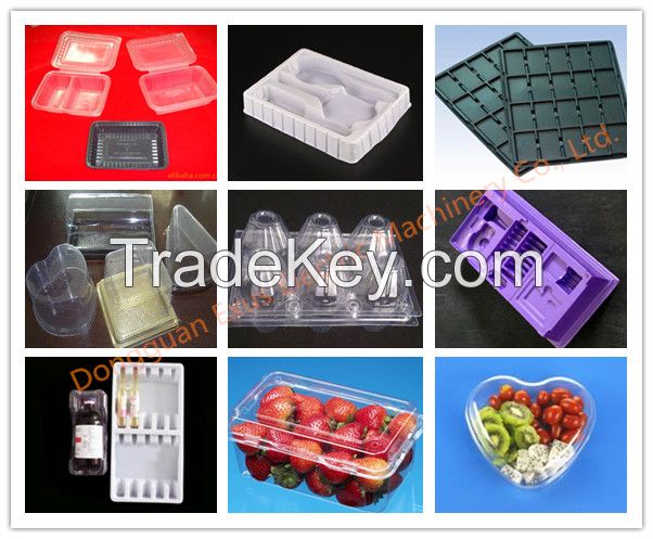High Speed Automatic Plastic Packaging Tri-Fold Clam Shell/Clam Shell Trays/Stock Clam Shell/Blister Packs Forming Machine 