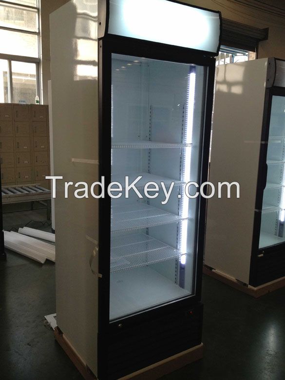 Single Door Upright Cooler Showcase for Surpermarket