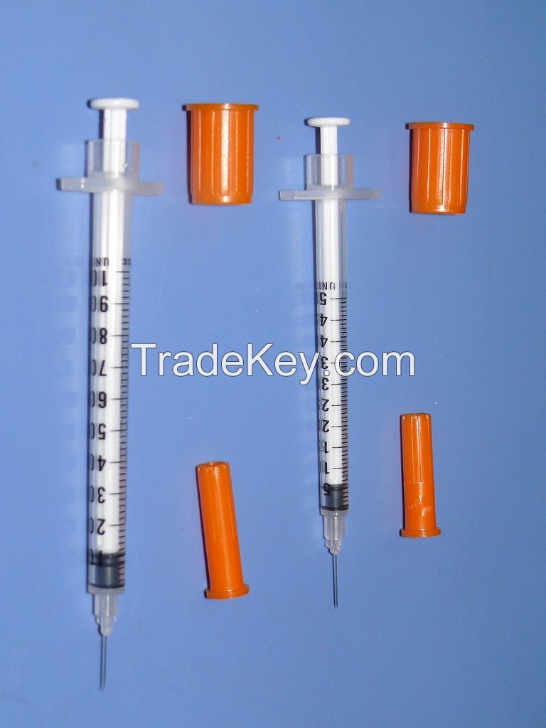 Disposable Insulin Syringe with needle with CE, ISO