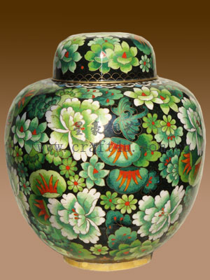 cloisonne pot