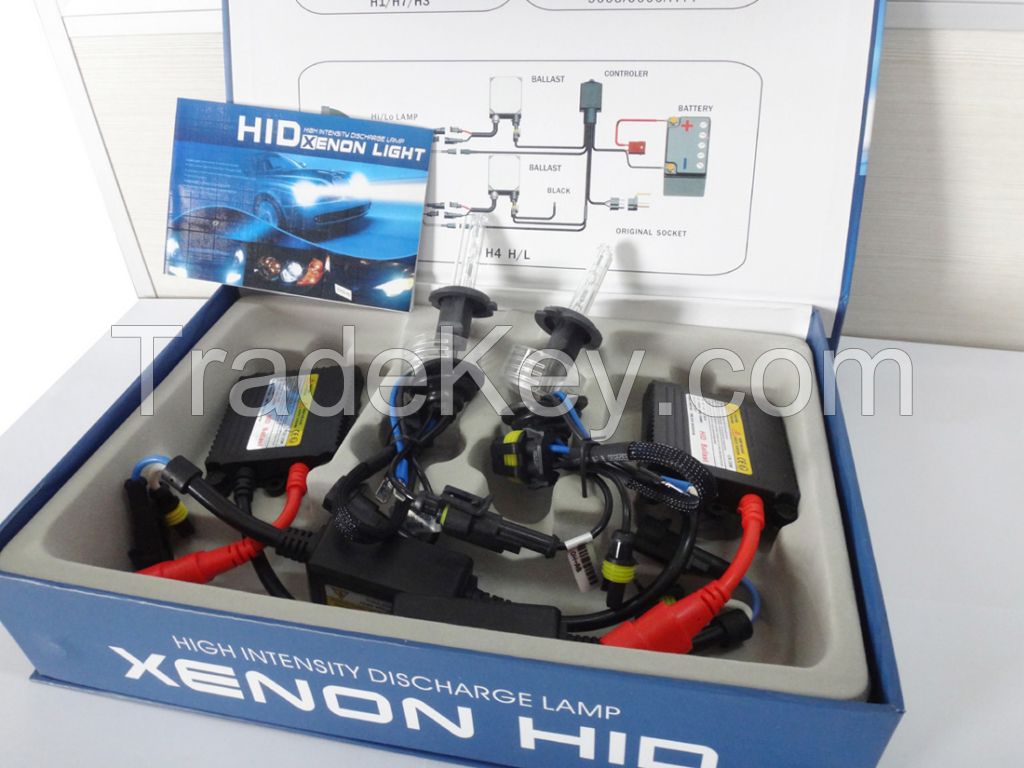AC 35W H7 6000k HID conversation kit with slim ballast and color packing