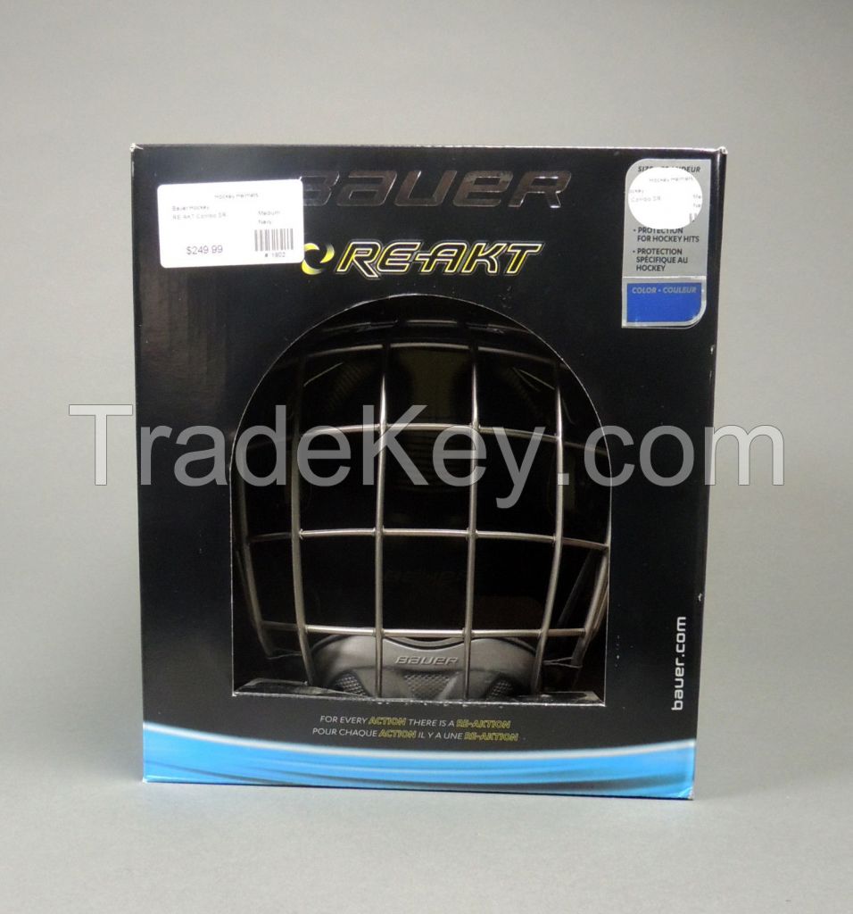 Bauer Re-akt Senior Ice Hockey Helmet Combo 