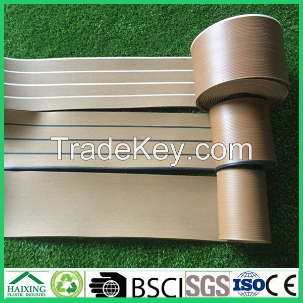 synthetic teak wood decking marine soft PVC for boat yacht