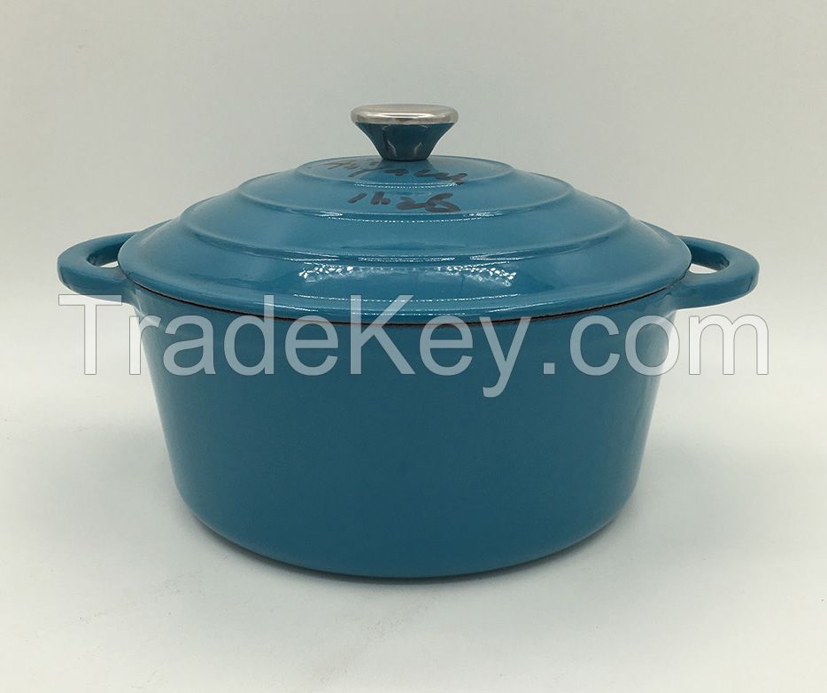 cast iron enamel cookware set
