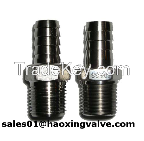 1/2" Threaded Hose Barb Full Bore High Flow