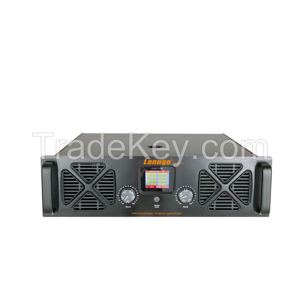 3U Class H Professional Power Amplifier (2*900W)
