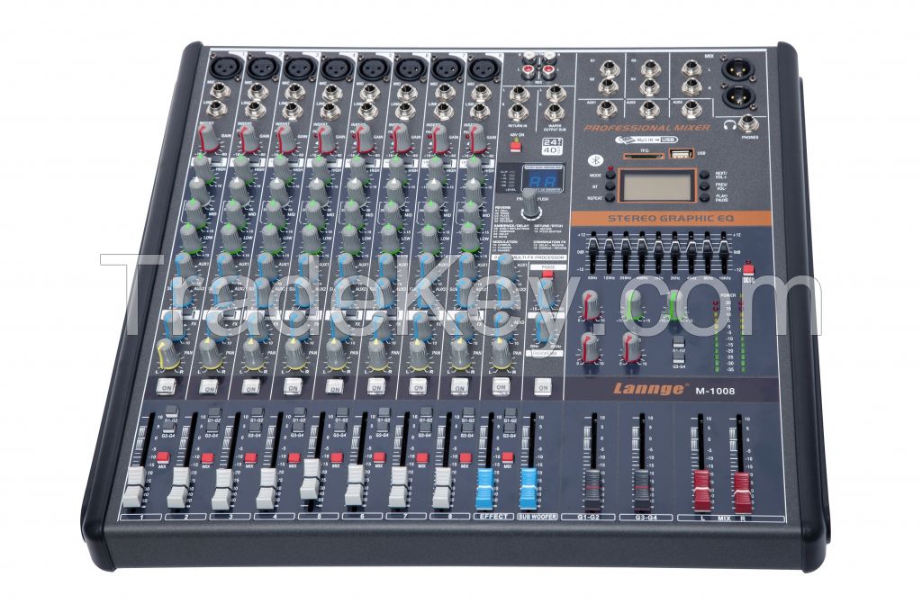 8 Channels Professional Mixing Console