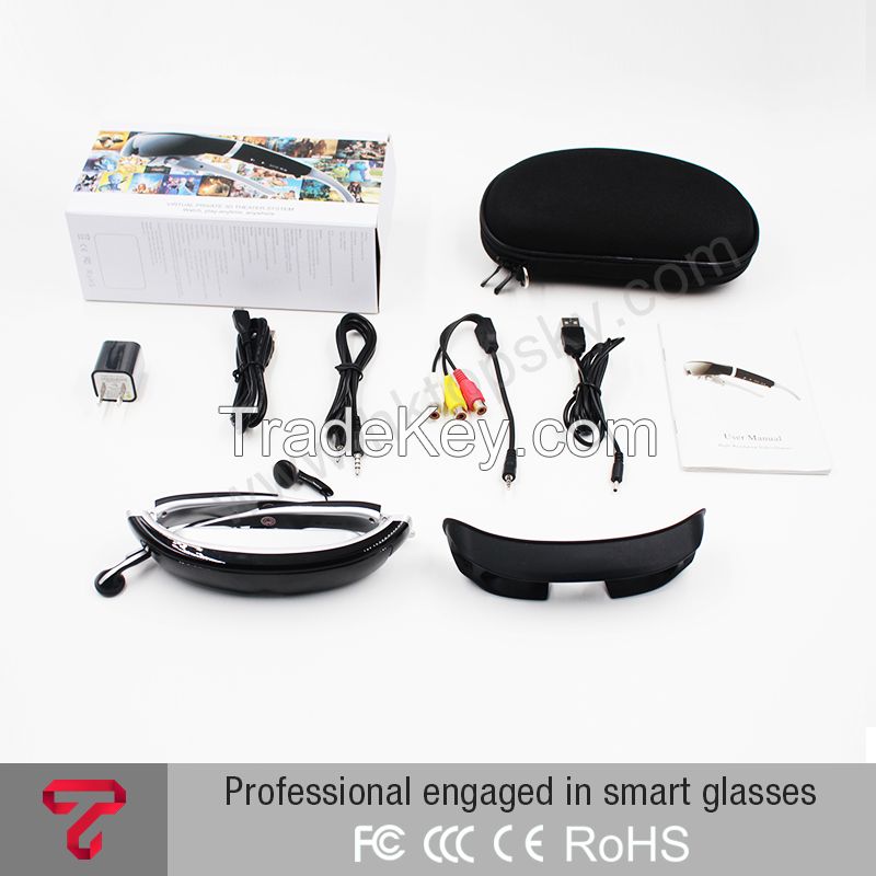 98 Inch 16:9 Wide Screen Virtual Display 3d Video Glasses Movies On Portable Eyewear Screen Support 1080p