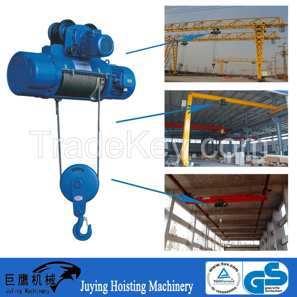 Heavy duty CD1 type electric hoist crane