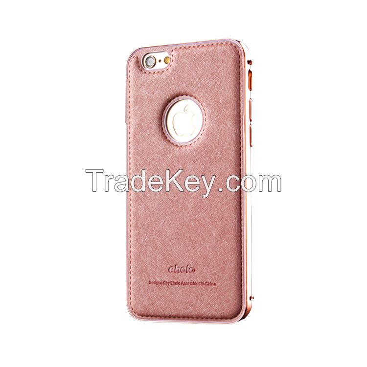 Iphone6 Metal Frame Imported Silk Phone Case