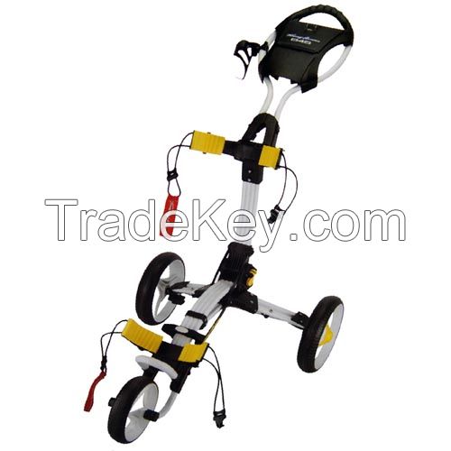 TOMMY ARMOUR 845 COMPACT 3 WHEEL PUSH GOLF TROLLEY 