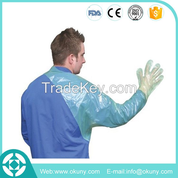 disposable long veterinary sleeve examination glove