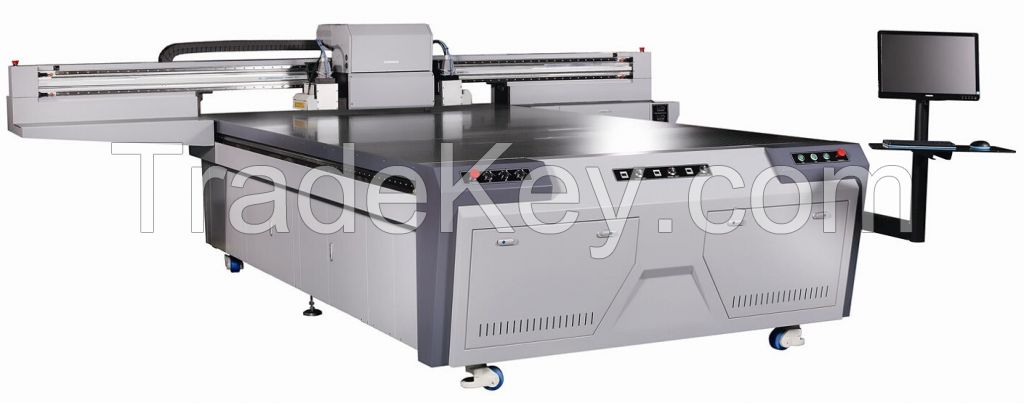 Flat & roll to roll hybrid inkjet printer