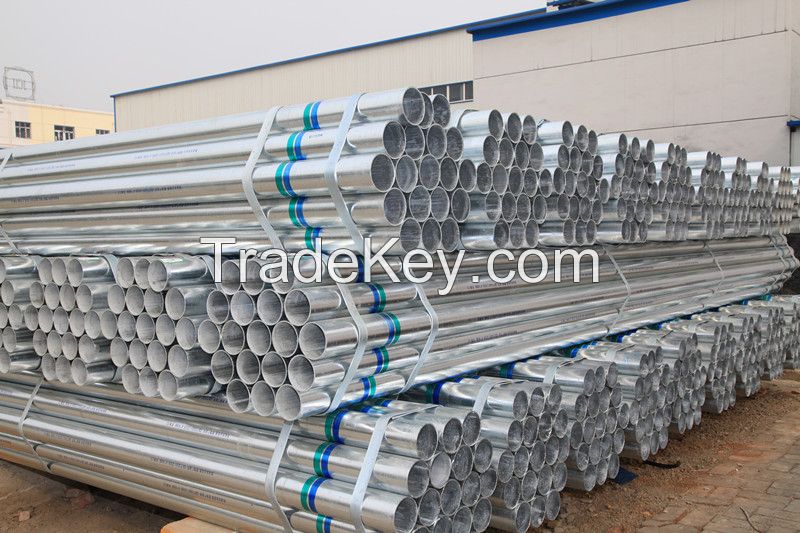 China and UAE provide bright surface galvanized steel pipes with high quality