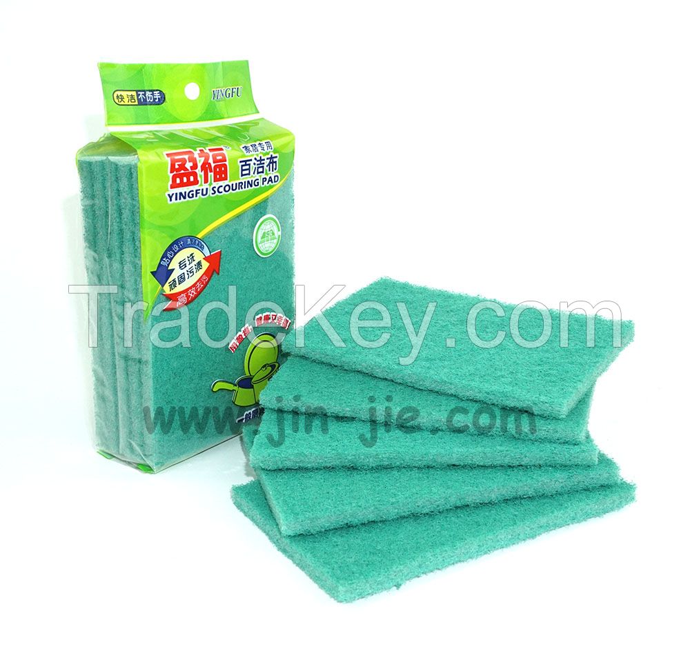 Heavy Duty Scour Pads/Absord Scouring Scrubber/Kitchen Cleaning Scouring pad/nylon scouring pad