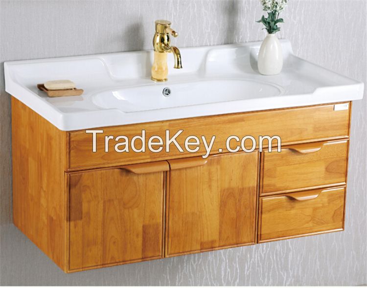 Modern wall mounted solid wood cheap bathroom cabinet