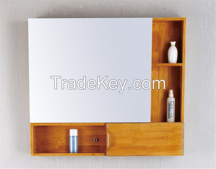 Modern wall mounted solid wood cheap bathroom cabinet