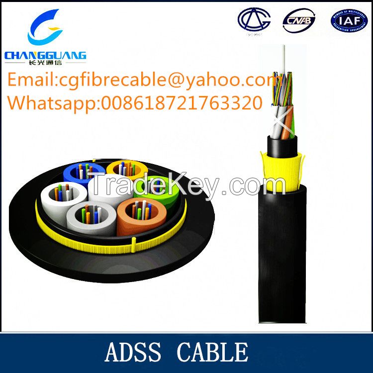 High quality ADSS aerial power fiber optic cable