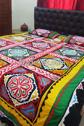 Aman Jee Applique Ralli Bed Sheet