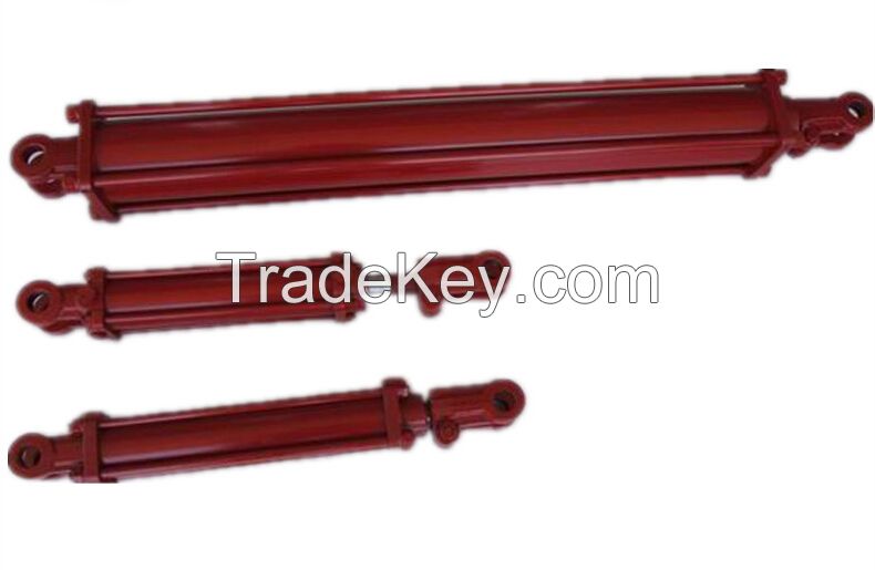 tie rod hydraulic cylinder for agricultural machine